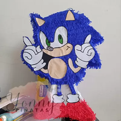 piñatas del personaje Sonic tamaño pequeño
