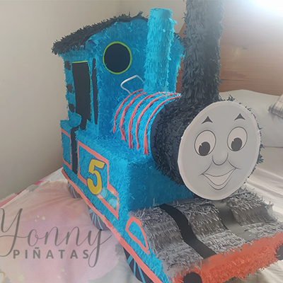 Piñata para niños con temática de Thomas el tren, disponible por pedidos