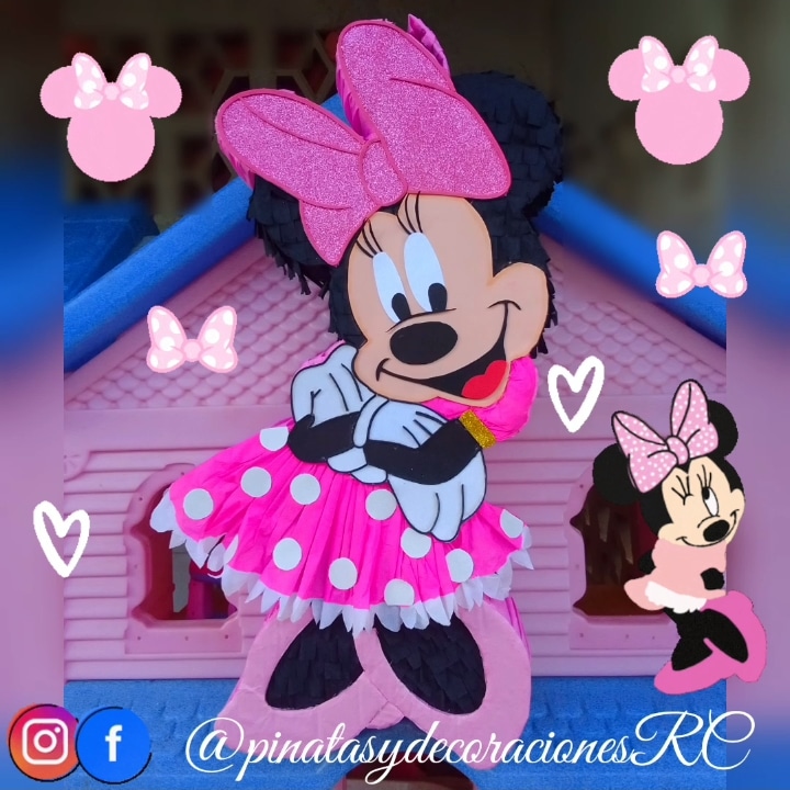 Piñata Minnie Mouse; Piñatas personalizadas para toda ocasión